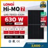 แผงโซล่าเซลล์ longi himo7 630w