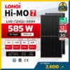 แผงโซล่าเซลล์ Longhi 585W_LR5-72HGD-585M