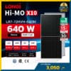 แผงโซล่าเซลล์ Longhi 640w-LR7-72HVH-640M Hi-mo X10