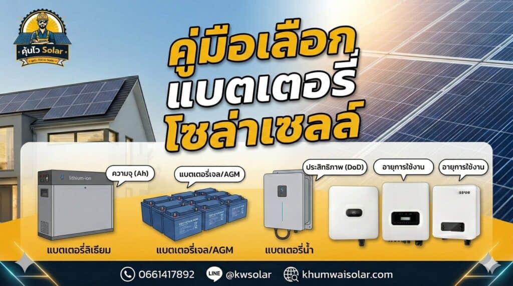 คู่มือเลือกแบตเตอรี่โซล่าเซลล์