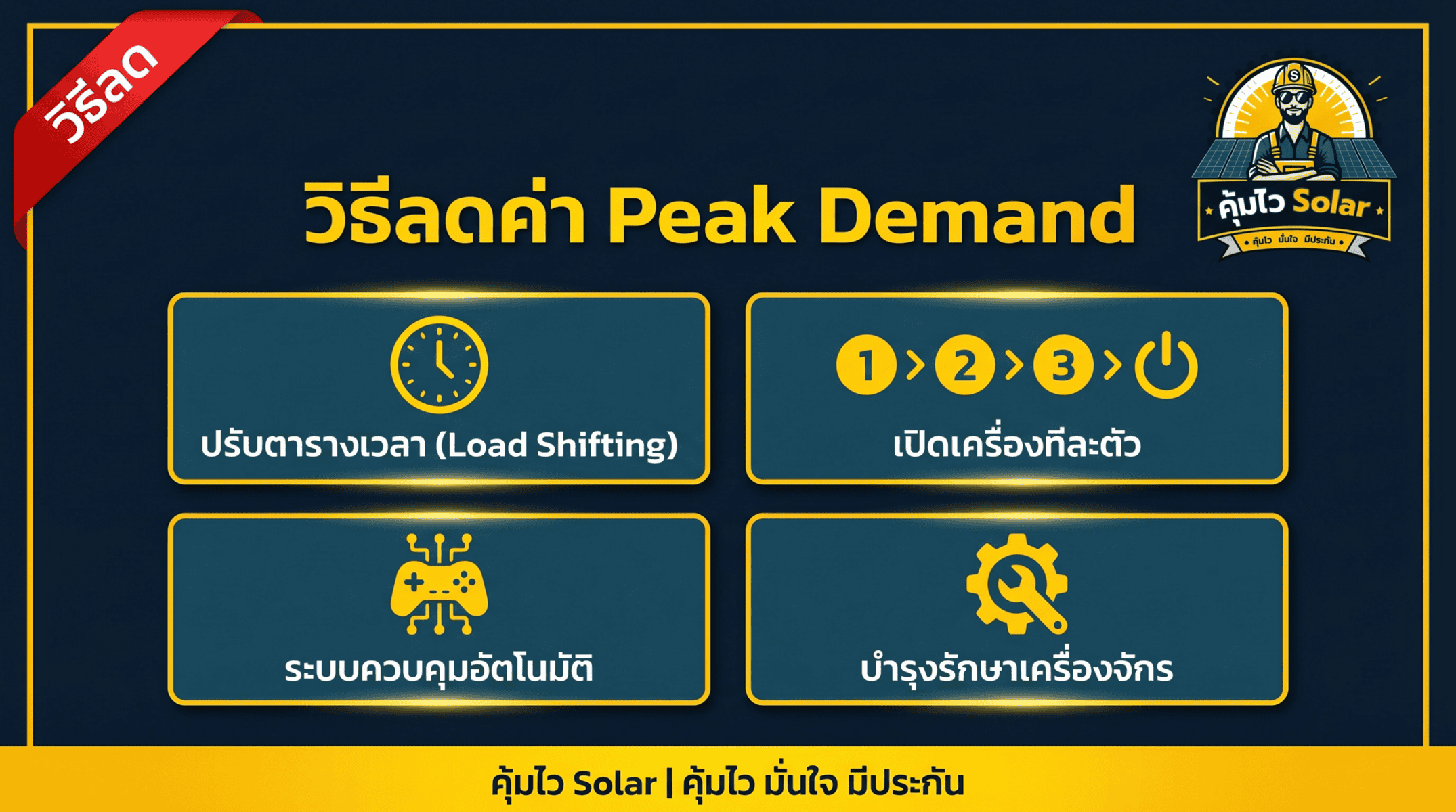 วิธีลดค่า Peak Demand
