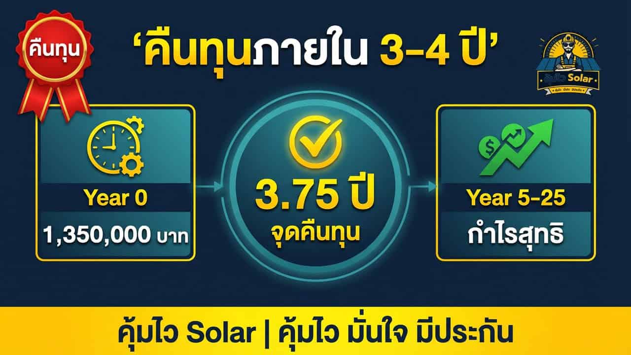 ติดซโล่าเซลล์โรงงาน คืนทุนภายใน 3-4 ปี