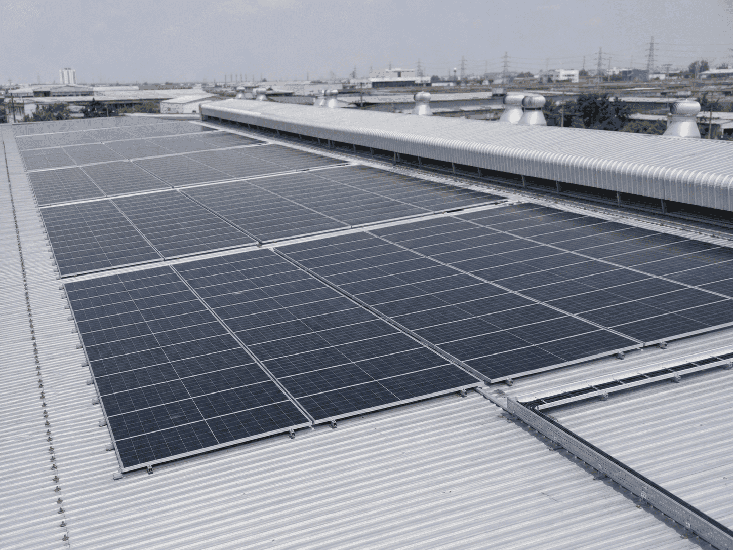 ตัวอย่างติดตั้งโรงงาน 200kw