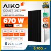แผงโซล่าเซลล์ AIKO-A670-MDE72Mw