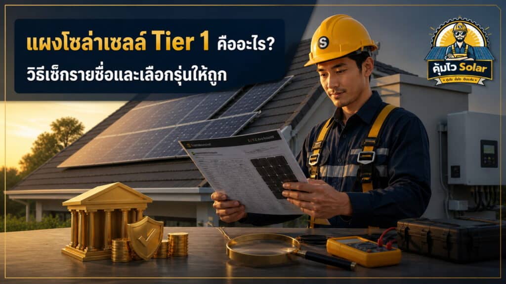 แผงโซล่าเซลล์ Tier 1 กับการตรวจสอบคุณภาพก่อนเลือกติดตั้ง