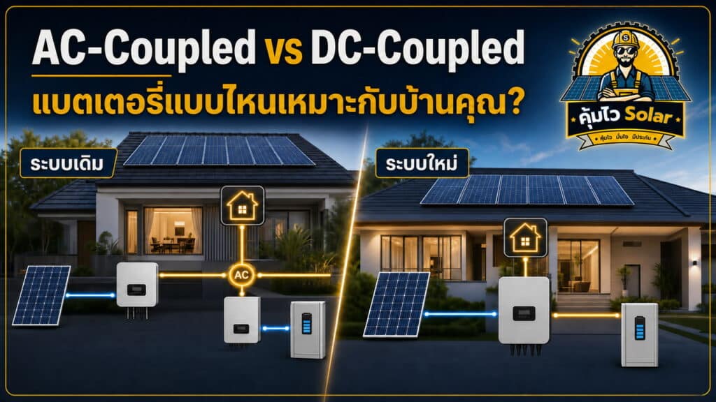 เปรียบเทียบ AC-Coupled และ DC-Coupled Battery สำหรับบ้านติดโซลาร์เซลล์