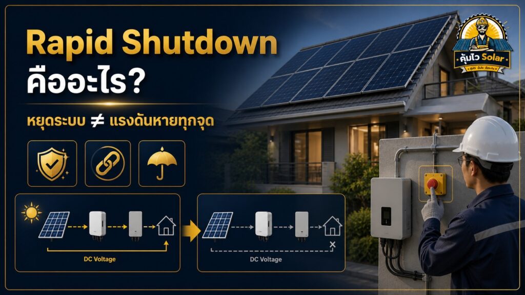 Rapid Shutdown เปรียบเทียบกับ Optimizer และ Micro Inverter