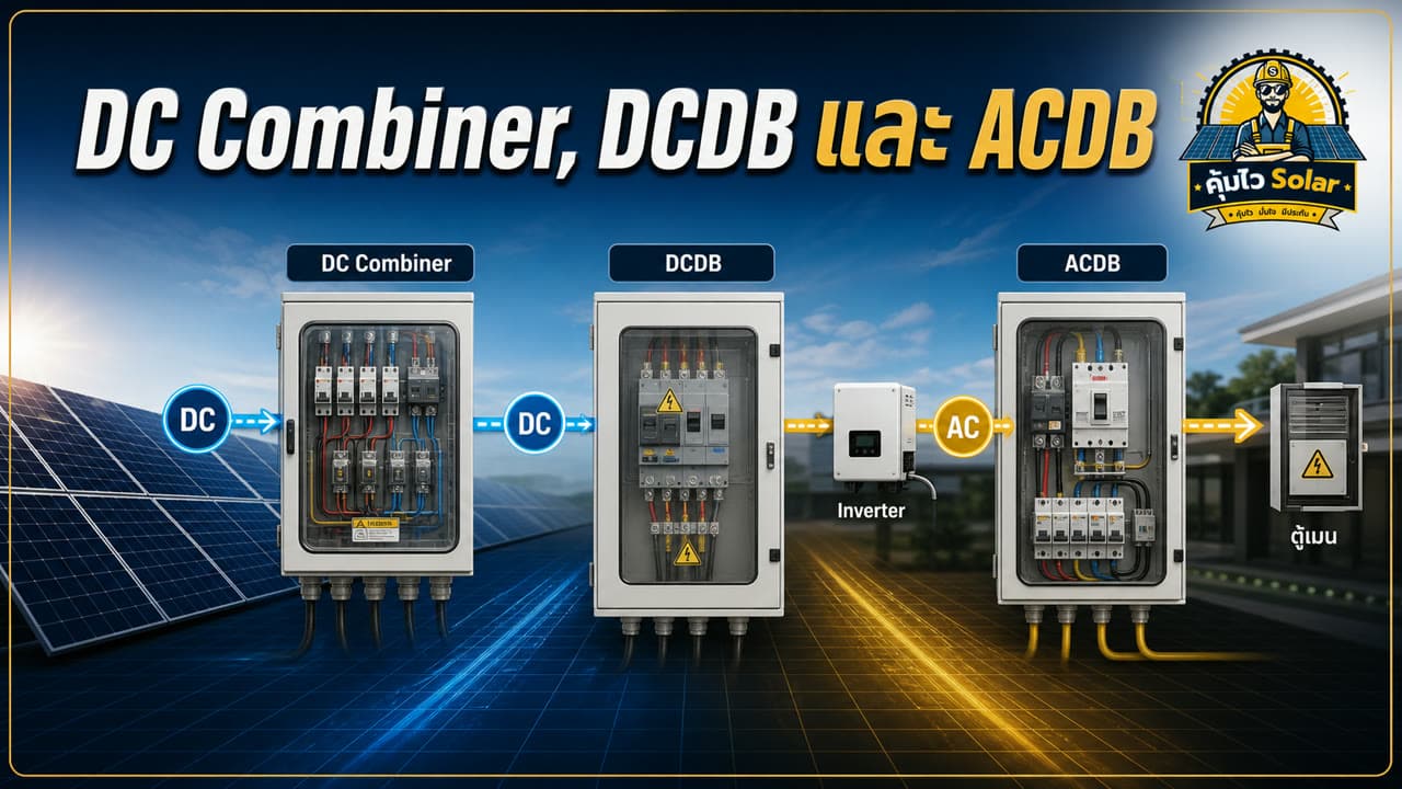 ความต่างของ DC Combiner DCDB และ ACDB ในระบบโซลาร์เซลล์