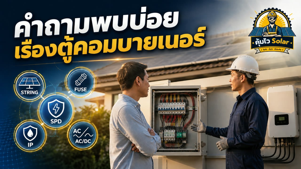 คำถามพบบ่อยเรื่องตู้คอมบายเนอร์ Fuse SPD IP Rating และระบบ AC DC