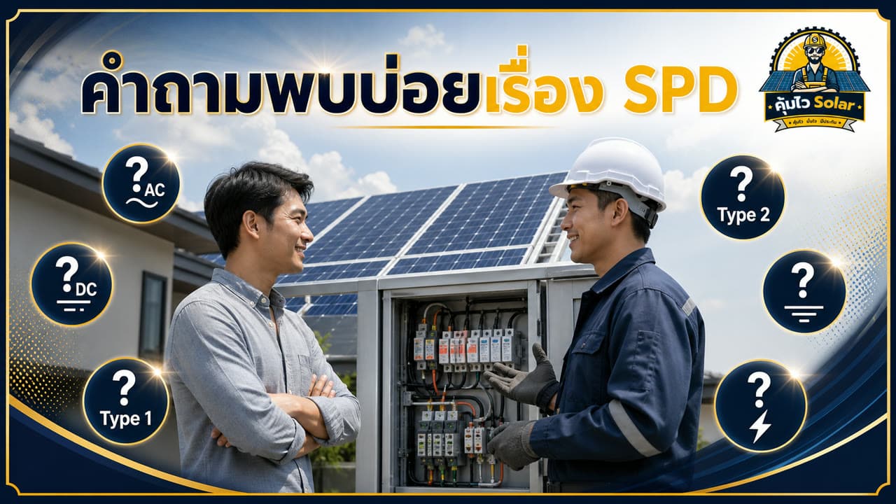 คำถามพบบ่อยเรื่อง AC SPD DC SPD Type 1 Type 2 และสายดิน