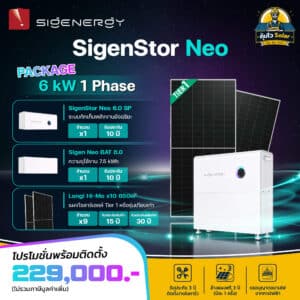 ราคาติดโซล่าเซลล์ SigenStor Neo_package 6kw1p